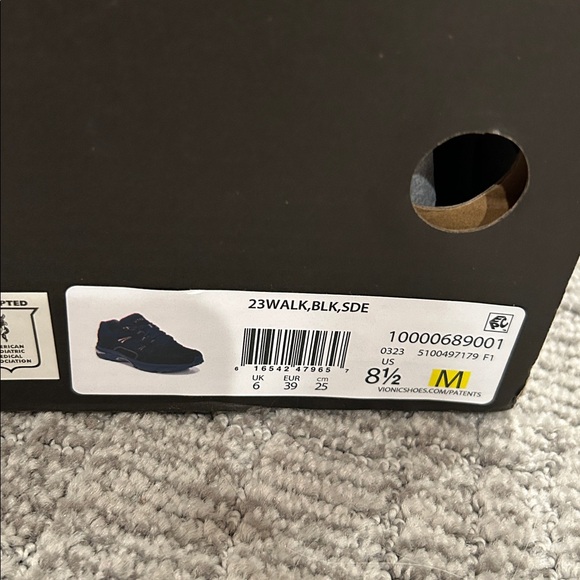 Vionic 23Walk Women’s Black Suede 8.5 - Picture 4 of 7